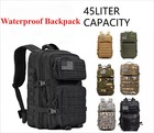 Military Tactical Backpack Large Army 3 Day Assault Pack Molle Bag Rucksack 45l