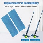 2pcs Replacement Mop Pads For Philips Oneup 3000 5000 Series Electric Mop