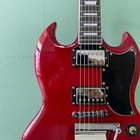 Sg Electric Guitar Chrome Parts Rosewood Fretboard Cherry Red New