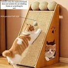  sisal Cat Scratching Post Standing With Hanging Ball Space Saving Furniture 