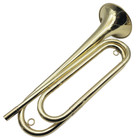 Scratch   Dent   Regiment Bugle   Brass   Key Of G f-padded Case- 7c Mouthpiece
