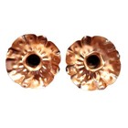Vintage Georgian Copper Hand Hammered Candle Stick Holders Usa