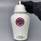 Ceramic Large Urn In St  Louis Cardinals Baseball Style  Custom Text   Number