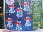 The Beadery 12 Snowman  Bead Beaded Christmas Ornament Craft Kit