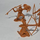 Lot Of 6 Vtg 1972 Marx Fort Apache Playset Butterscotch Indian Native Figures