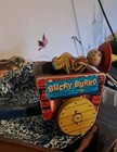 1950 s Bucky Burro  166 Fisher Price Donkey Cart Pull Toy With Prancy Penny 