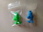 2 Vintage Cereal Premiums Vegetable Sports Rubber Figures Vending Gumball Prizes