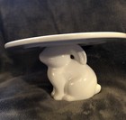 Bullseye Playground Easter Bunny Rabbit Ceramic Cake Stand   Measuring Spoons