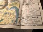 Berchtesgaden Germany Fold Out Map 19x27 1958 Mint 