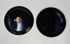 Gsi Outdoors   Lot Of 2   10  Enamelware Plate   Black silver   Enameled Steel