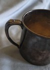 Oneida Community Ltd Baby Toddler Cup Mug Silver Plate Vintage 2 3 8  High