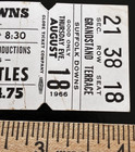 The Beatles Aug 18 1966 Full Concert Ticket Paul John Ringo George Rare