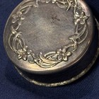 Vtg Gorham Sterling Silver Pill Case 9 Grams  925 Trinket Box Floral Motif