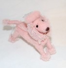 Pink Party Poodle Felt Critter Christmas Crown Holiday Dog Ornament Mouse