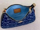 Coach Teri Shoulder Bag Signature Denim Denim natural Caf82 Outlet New