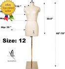 Female Sewing Mannequin  Size12 Professional Dress Form For Display And Tailor D