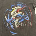 Vintage Batman T Shirt Mens Size Large Black 1996 Dc Comics Double Sided Single