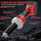 Cordless Die Grinder With Milwaukee 18v Battery  Grinder With 26000 Rpm Brush   