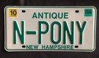 Road Trip  6-pack Of License Plates  All 6 Are Different  Includes Vanity Plate 