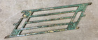 Antique Cast Iron Art Deco Railing Fence Panel Architectural Salvage Chippy Vtg