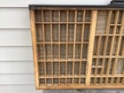 Antique Vintage Wooden Printers Drawer Hamilton Letterpress Shadow Box J9