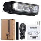 2pcs Super Bright Led Bike Light Rechargeable Bicycle Front Headlight Waterproof