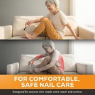 Ezpik Thick Toe Nail Clippers For Seniors With Nail File Set  Ergonomic Nail    