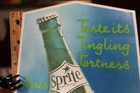 Vintage Original Sprite 1961 Decal Hand Design Tingling Tartness Coca Cola 12 