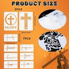 9 Pieces Cross Stencil Set Christian Stencils Believe 5 9x3 1 8 3x5 9