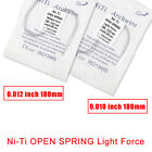2pcs Dental Orthodontic Open Coil Spring Niti Elastic Springs 0 010 0 012 180mm