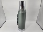 Vintage Aladdin Stanley A944 Dh 1 Qt Steel Thermos Green Hammertone Original Box