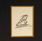 John F  Kennedy Sailboat Doodle Print  2nd Edition 