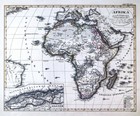 1845 Stieler   Stulpnagel Map Africa Egypt Nubia Guinea Capeland South Algeria