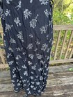 Vintage People Print Side Tie Sleveless Size 4p Dress Black Side Ties