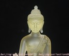4 8  Tibetan Buddhism Temple Crystal Carved Shakyamuni Shakya Mani Buddha Statue