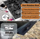 2pcs Stainless Steel Stove Gap Covers Adjustable Stove Counter Guard Gap Filler