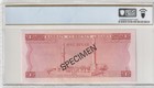 Bahrain 1964 1 Dinar Specimen Pcgs Banknote  Unc 64 Ppq Pick Cs1 Binary 001100