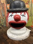 Vintage C  1950 Game Time Playground Clown Head Circus Carnival Fair Freak Show