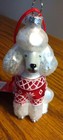 St  Nicholas Square Holiday Christmas Glass Poodle Dog Ornament New With Tag