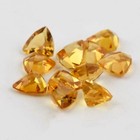 Wholesale Lot Of 10mm Trillion Cut Aaa Natural Citrine Loose Calibrated Gemstone