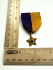 Lions Club International Ribbon Award Membership Medal Yellow   Purple Vintage