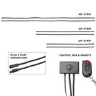 Ledglow Purple Slimline Led Truck Underglow Neon Accent Lights Underbody Kit