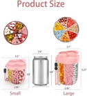 Large Pill Organizer supplement Organizer For 7 Different Vitamins pill Pink 