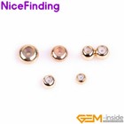 14k Yellow Gold Filled Rondelle Silica Stopper Crimp Bead Jewelry Making Finding