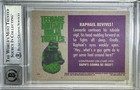 Josh Pais Autographed Signed Inscribed Raphael Tmnt Bas Encap Gem Mint 10