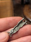 Jonette Jewelry Jj Silver Pewter  hang In There Baby  Cat Sunflowers Brooch