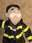 Rare  2552 Melissa   Doug Puppet With Firefighter Outfit 