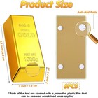 6 Pcs Fake Gold Bar Replica Brick Bullion Glittering Movie 6 5 Inch  