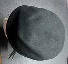 Nwt New Betmar New York Unisex Black 100  Wool Basic French Beret One Size Hat