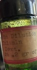 Vintage Small Pharmacy Bottle Thiamin Dilution Label Green Glass Apothecary